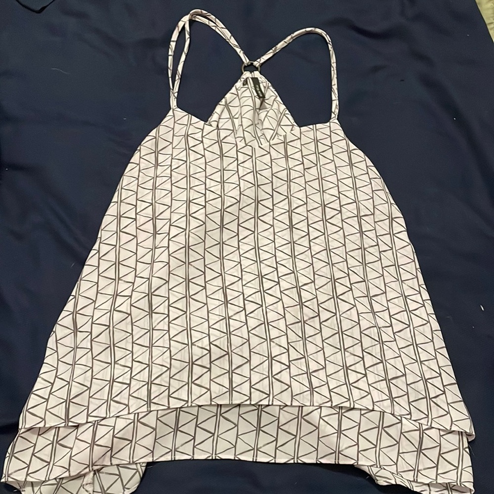 Cute flowy chiffon top - medium.